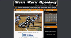 Desktop Screenshot of kurrikurrispeedway.org.au