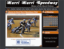 Tablet Screenshot of kurrikurrispeedway.org.au